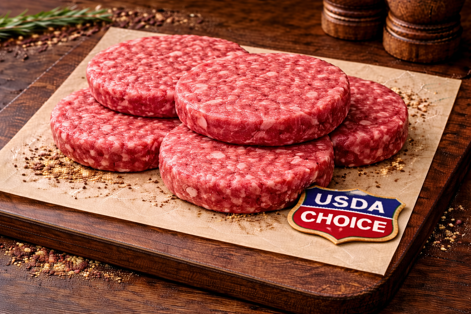 USDA Choice Burgers